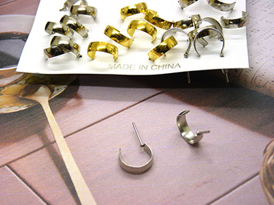 全网最低价批发欧美不锈钢耳钉耳圈