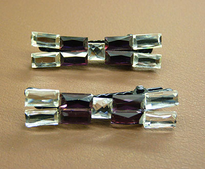 跳楼价格2个压夹 欧美头饰品水晶边夹发夹刘海夹