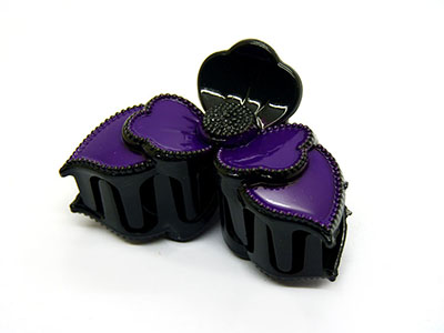 欧美范发饰发夹蝴蝶结亮片亚光抓夹