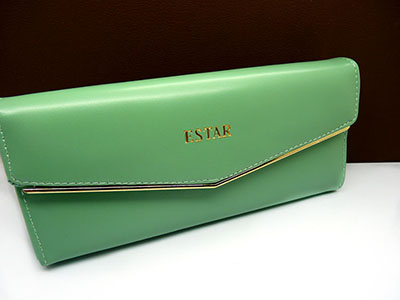 韩版软皮搭扣三折大容量女士钱夹 