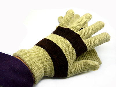 厂家特价批发冬季新款男士针织加厚五指手套