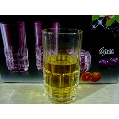 特价螺旋方块7023机制玻璃杯 啤酒杯 水杯 透明茶杯