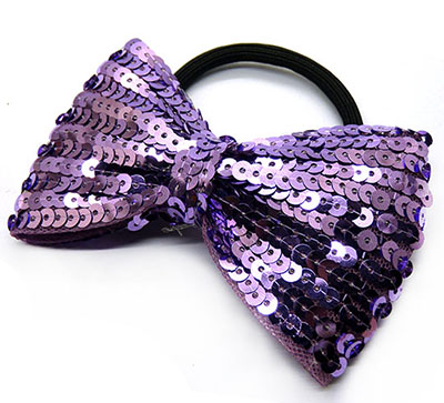 特价新款发圈蝴蝶结亮片头皮筋女士甜美可爱发绳