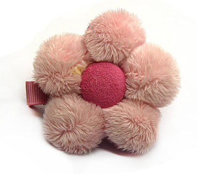 特价毛绒太阳花发夹儿童发夹卡通压夹可爱发饰