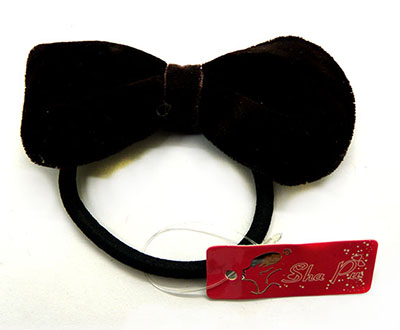 韩版新款立体绒布蝴蝶结发圈发绳皮筋