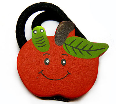 特价欧美范饰品木质卡通皮筋糖果发圈