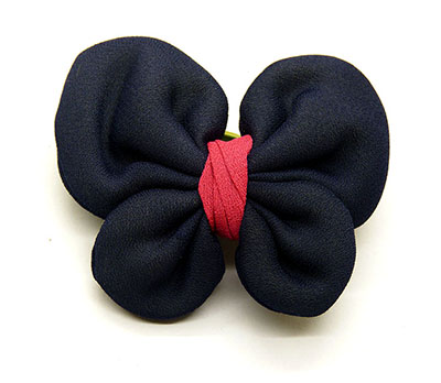 全网最低价复古雪纺蝴蝶结压夹发饰