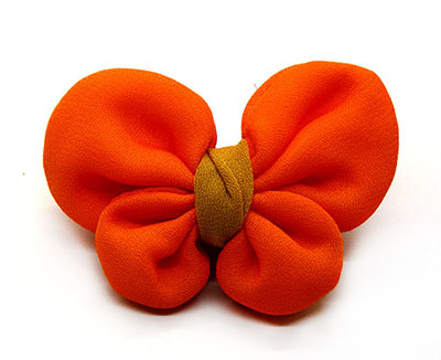 全网最低价复古雪纺蝴蝶结压夹发饰