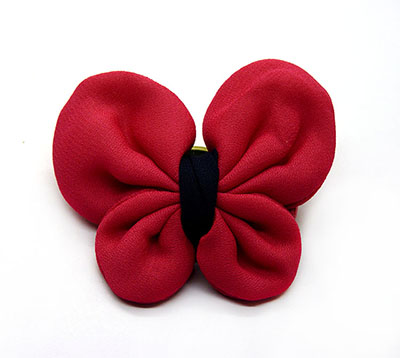 全网最低价复古雪纺蝴蝶结压夹发饰