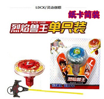 正版优质巨岩魔幻陀螺玩具最强麦咭陀螺套装亲子玩具儿童最爱陀螺正品-单只纸卡简装