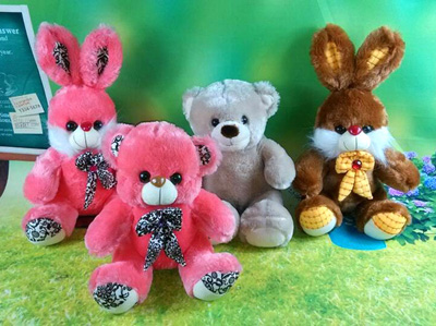 小兔布娃娃公仔兔子 泰迪熊公仔毛绒玩具 可爱熊生日礼物 -精品毛绒玩具
