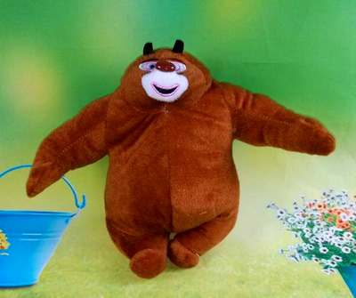 特价可爱熊大熊二毛绒玩具 小熊公仔玩偶 可爱娃娃熊毛绒玩具