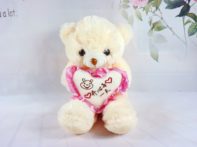 可爱泰迪熊抱枕布娃娃毛绒玩具 公仔抱抱熊送女朋友玩偶 -抱心熊-2号