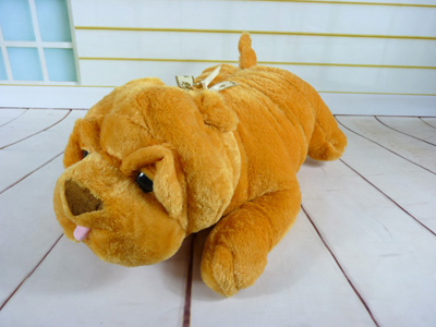 沙皮狗毛绒玩具仔 布娃娃抱枕 趴趴狗贵宾狗 -沙皮狗-3