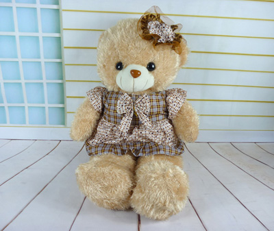 可爱泰迪熊 抱抱毛绒熊布娃娃生日礼物女生玩偶公仔大狗熊 -帽裙熊4号-17号