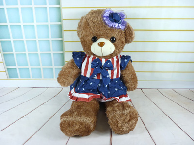 可爱泰迪熊 抱抱毛绒熊布娃娃生日礼物女生玩偶公仔大狗熊 -帽裙熊4号-17号