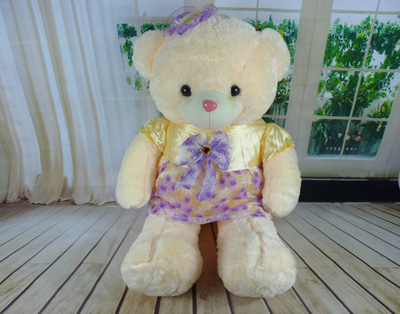 新款帽子裙熊泰极熊 公仔毛毛熊毛绒玩具女孩生日礼物 -小帽熊-3号