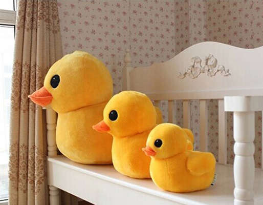 可爱布娃娃黄色小鸭子公仔香港大黄鸭抱枕鸭宝宝 生日礼物女 -大黄鸭4号-34号