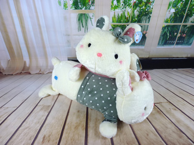 蓝白玩偶可爱毛绒玩具  萌萌哒咪咪兔趴枕 靠垫抱枕公仔 女生日礼物 -长枕兔2号-43号