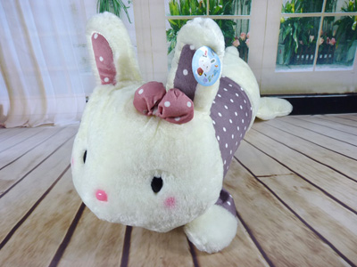 蓝白玩偶可爱毛绒玩具  萌萌哒咪咪兔趴枕 靠垫抱枕公仔 女生日礼物 -长枕兔2号-43号