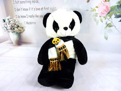 国宝熊猫毛绒玩具 玩偶公仔娃娃 国宝纪念品 -新款围巾大熊猫2号-54号