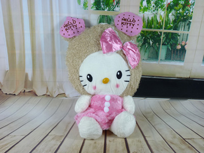 卡通kt猫公仔公仔毛绒玩具情侣饼干kt猫压床娃娃七夕情人-饼干KTM猫4号-78号