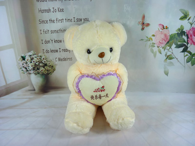 可爱泰迪熊抱枕布娃娃毛绒玩具公仔礼物抱抱熊送女朋友玩偶 -抱心熊3号-11号
