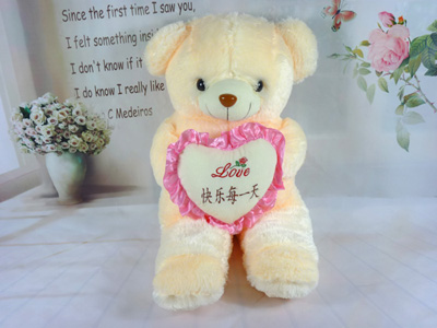 可爱泰迪熊抱枕布娃娃毛绒玩具公仔礼物抱抱熊送女朋友玩偶 -抱心熊3号-11号